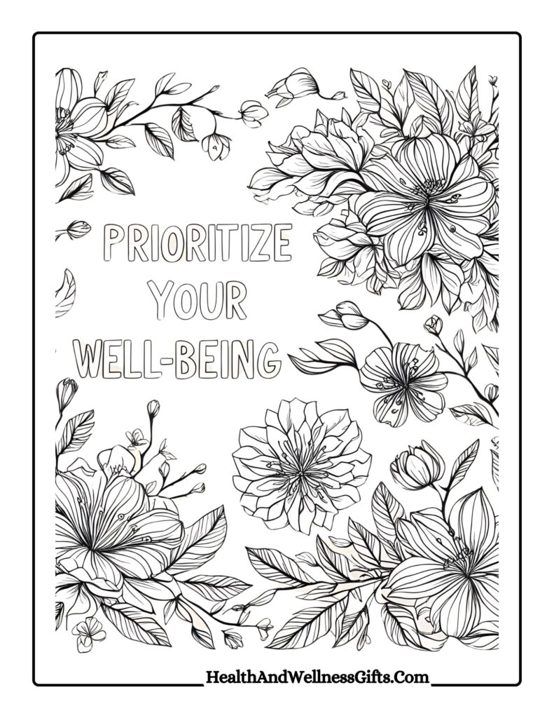 20 Self Care Quotes Coloring Pages | Inspiring PDF Printables For Mindful Gifts 13 self care quotes coloring pages