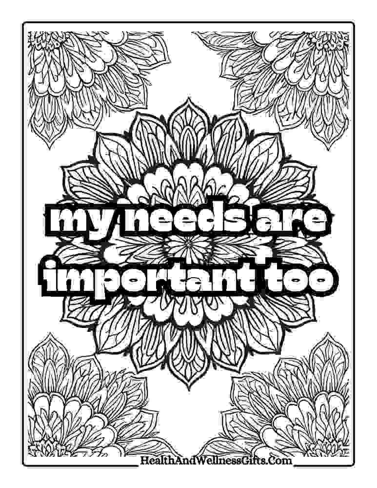 Download Free Mandala Art Therapy Quotes Coloring Pages Floral designs, patterns – Printable PDF 10 Free printable mandala art therapy quotes coloring pages positive emotional mental wellbeing affirmations instant pdf download 10