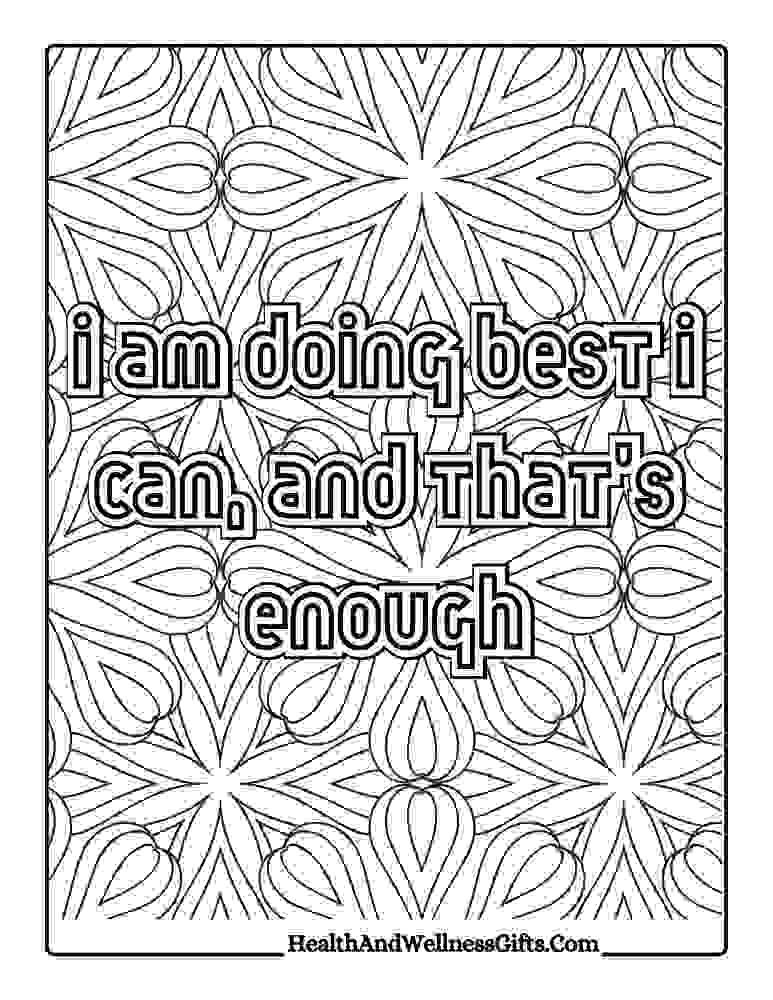 Download Free Mandala Art Therapy Quotes Coloring Pages Floral designs, patterns – Printable PDF 16 Free printable mandala art therapy quotes coloring pages positive emotional mental wellbeing affirmations instant pdf download 16