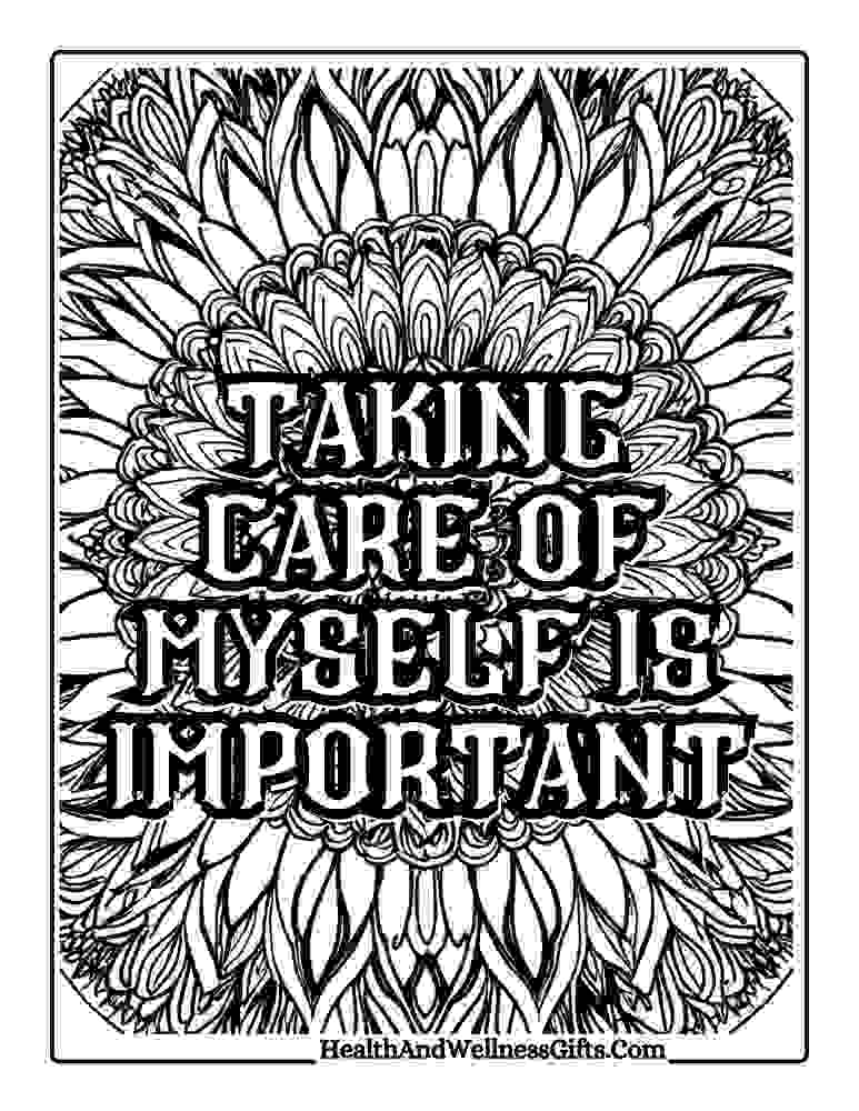Download Free Mandala Art Therapy Quotes Coloring Pages Floral designs, patterns – Printable PDF 7 Free printable mandala art therapy quotes coloring pages positive emotional mental wellbeing affirmations instant pdf download 7