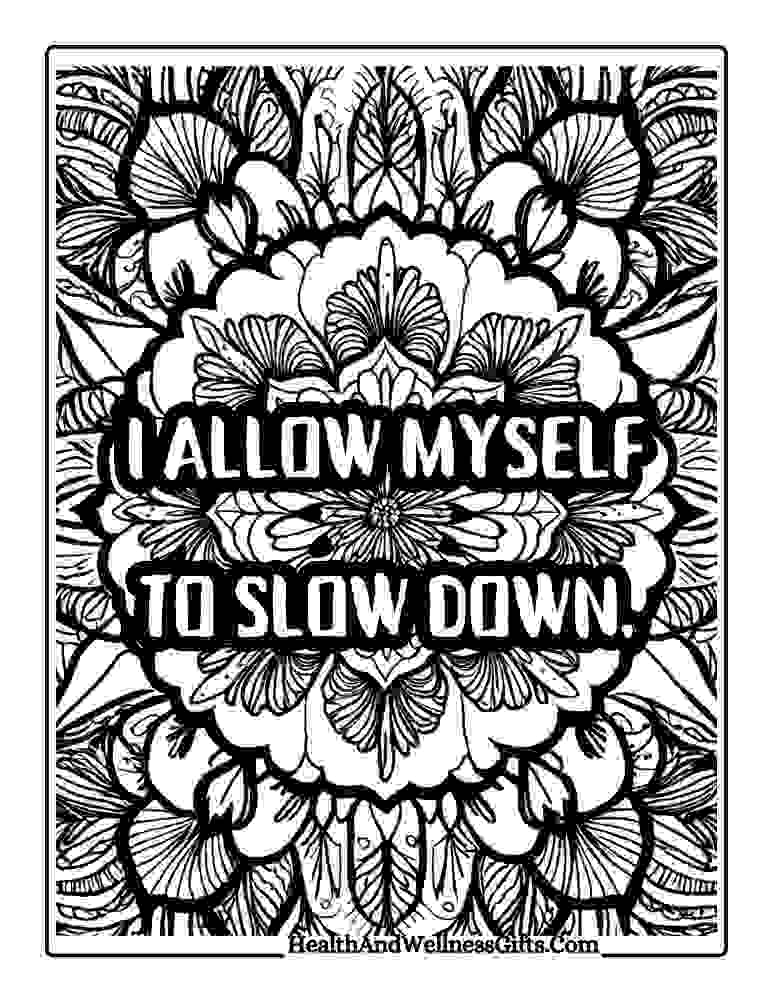 Download Free Mandala Art Therapy Quotes Coloring Pages Floral designs, patterns – Printable PDF 8 Free printable mandala art therapy quotes coloring pages positive emotional mental wellbeing affirmations instant pdf download 8